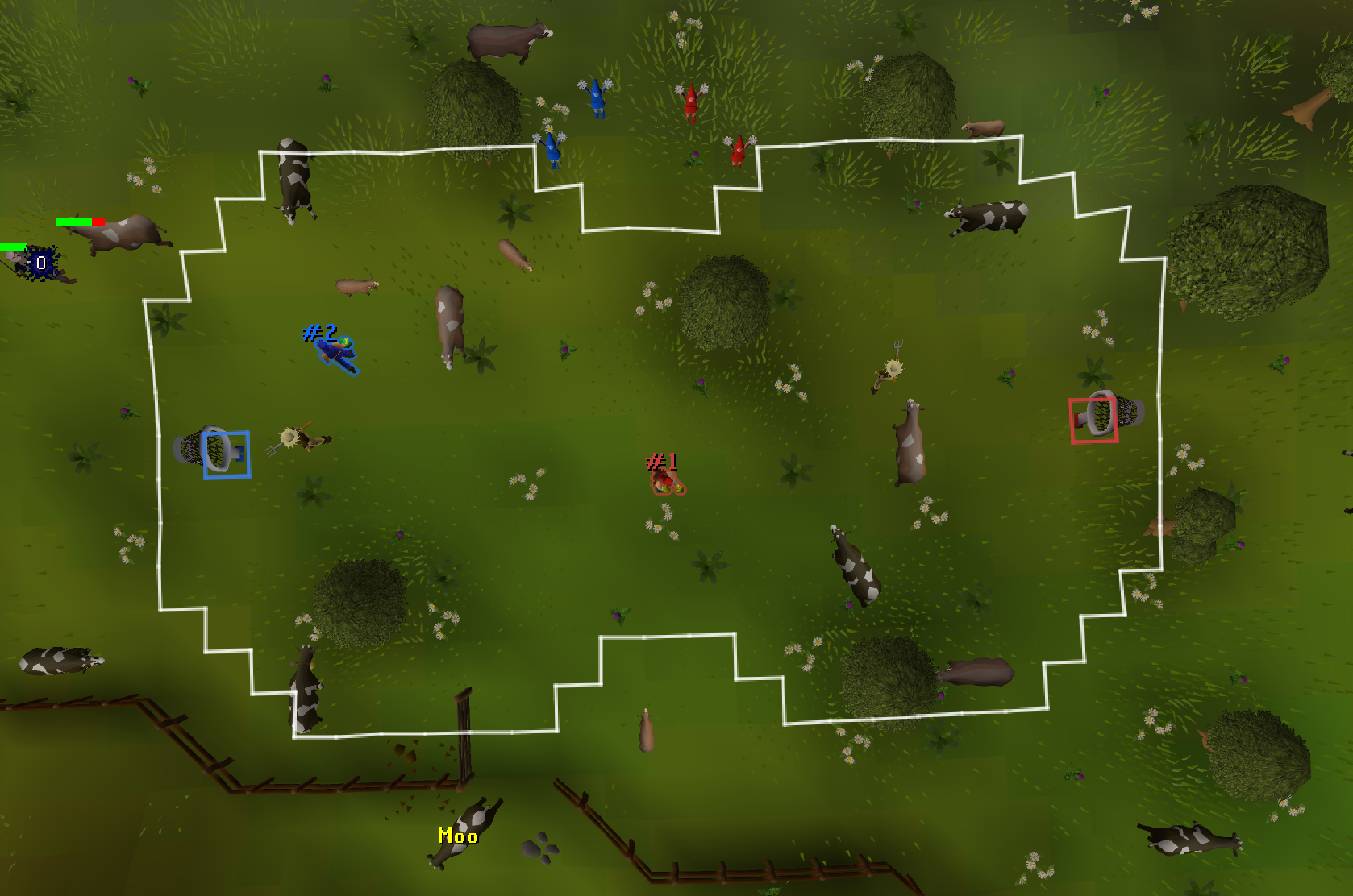 Customized area shape around Varrock Square