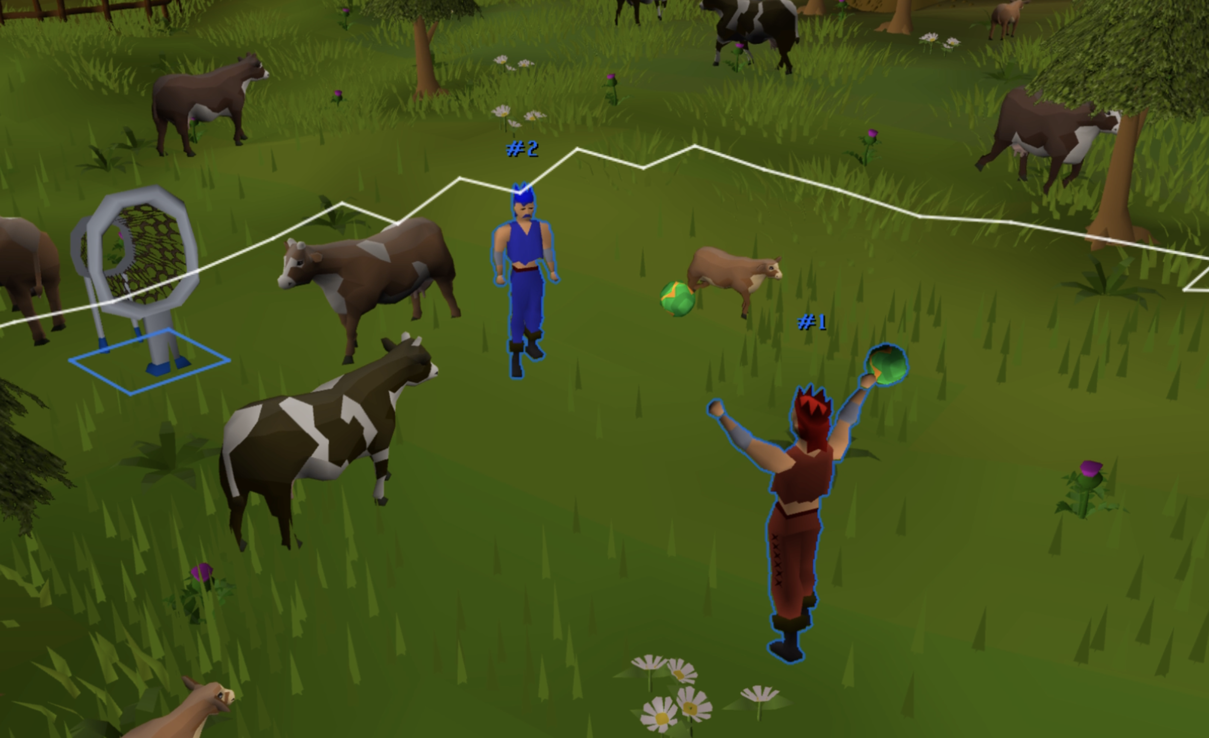 Passing a Gnomeball to another player